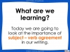 Subject - Verb Agreement - Year 5 and 6 Teaching Resources (slide 2/35)